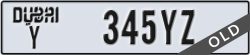 dubai - code - Y - number -345YZ