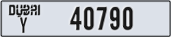 dubai - code - Y - number -40711