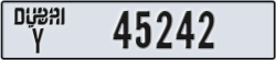 dubai - code - Y - number -45242