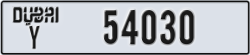 dubai - code - Y - number -54030