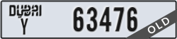 dubai - code - Y - number -63476