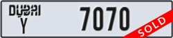 dubai - code - Y - number -7070
