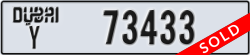 dubai - code - Y - number -73433