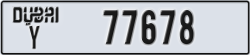 dubai - code - Y - number -77678