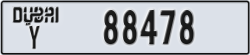dubai - code - Y - number -88478