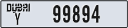 dubai - code - Y - number -99894