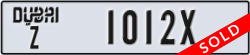 dubai - code - Z - number -1012X