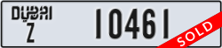 dubai - code - Z - number -10461