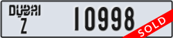 dubai - code - Z - number -10998