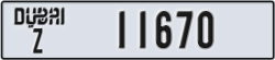 dubai - code - Z - number -11670