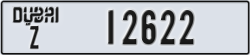 dubai - code - Z - number -12622