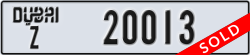 dubai - code - Z - number -20013