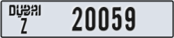 dubai - code - Z - number -20059