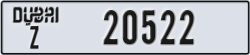 dubai - code - Z - number -20522