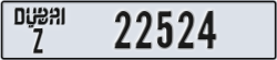 dubai - code - Z - number -22524