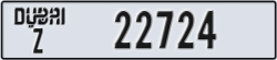 dubai - code - Z - number -22724