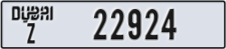 dubai - code - Z - number -22924