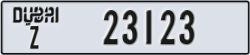 dubai - code - Z - number -23123