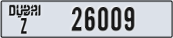 dubai - code - Z - number -26009