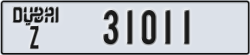 dubai - code - Z - number -31011