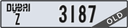 dubai - code - Z - number -3187