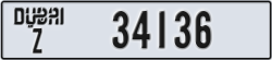 dubai - code - Z - number -34136