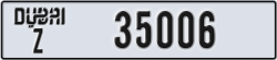 dubai - code - Z - number -35006