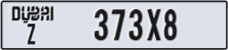 dubai - code - Z - number -373X8