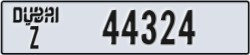 dubai - code - Z - number -44324