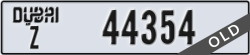 dubai - code - Z - number -44354