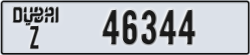 dubai - code - Z - number -46344