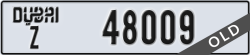 dubai - code - Z - number -48009