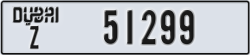 dubai - code - Z - number -51299