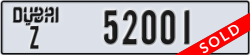 dubai - code - Z - number -52001