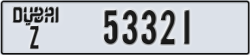 dubai - code - Z - number -53321