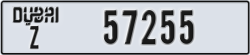 dubai - code - Z - number -57255