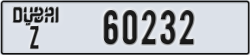 dubai - code - Z - number -60232