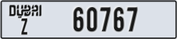 dubai - code - Z - number -60767