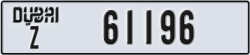dubai - code - Z - number -61196