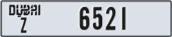 dubai - code - Z - number -6521