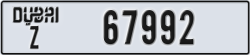 dubai - code - Z - number -67992