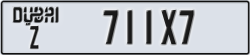 dubai - code - Z - number -711X7