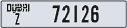 dubai - code - Z - number -72126