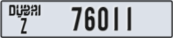 dubai - code - Z - number -76011