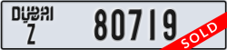 dubai - code - Z - number -80719
