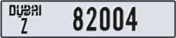 dubai - code - Z - number -82004