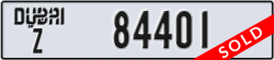 dubai - code - Z - number -84401