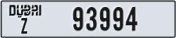 dubai - code - Z - number -93994