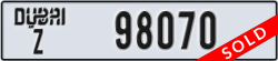 dubai - code - Z - number -98070