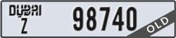 dubai - code - Z - number -98740